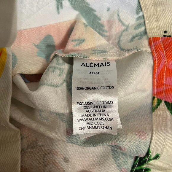 NWOT ALEMAIS x Alan Berry Rhys Samaki Cropped Organic Cotton Shirt Women's Sz 6 - Picture 6 of 15